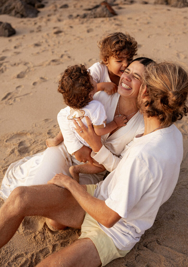 Séance famille bretagne saint malo cancale coucher soleil photographe bretagne
